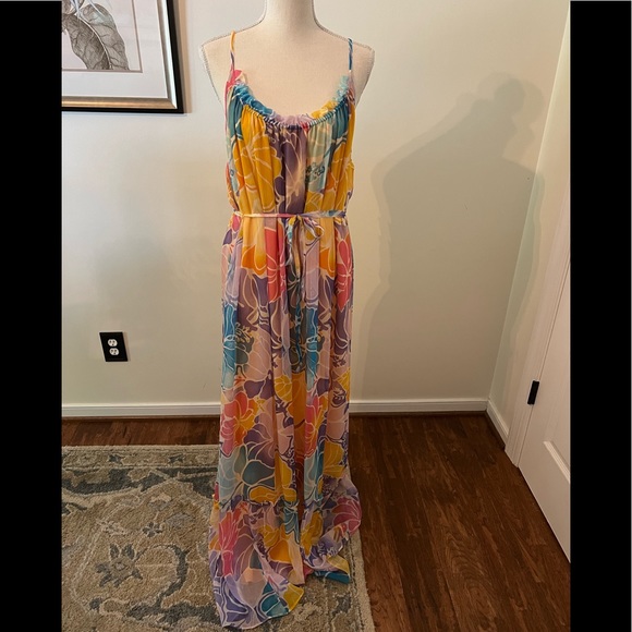 NWT Ramy Brook Printed Ivy Dress. Size Medium. Gorgeous design, feminine & sexy! - Picture 3 of 12